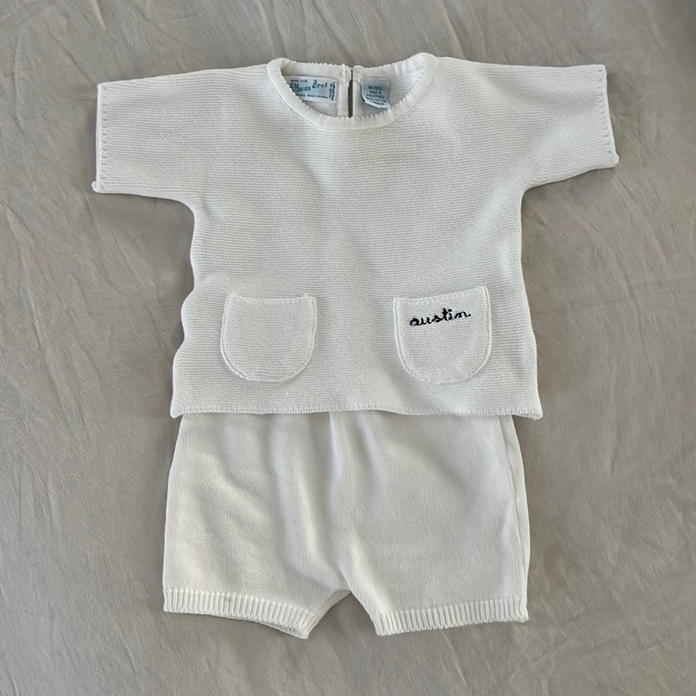 “Austin” embroidered Feltman Brothers Short Sleeve Set
